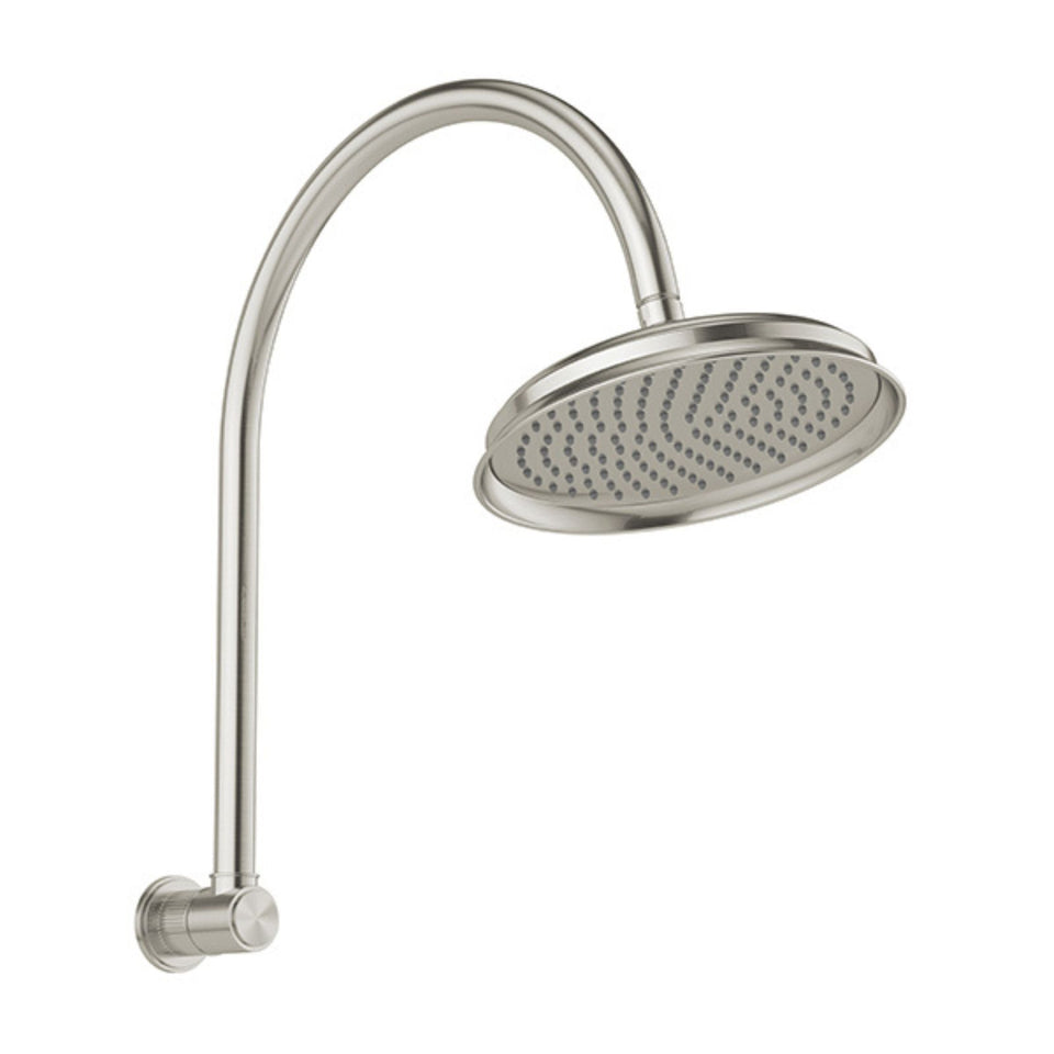 Phoenix Wiltern High-Rise Shower Arm & Rose Brushed Nickel