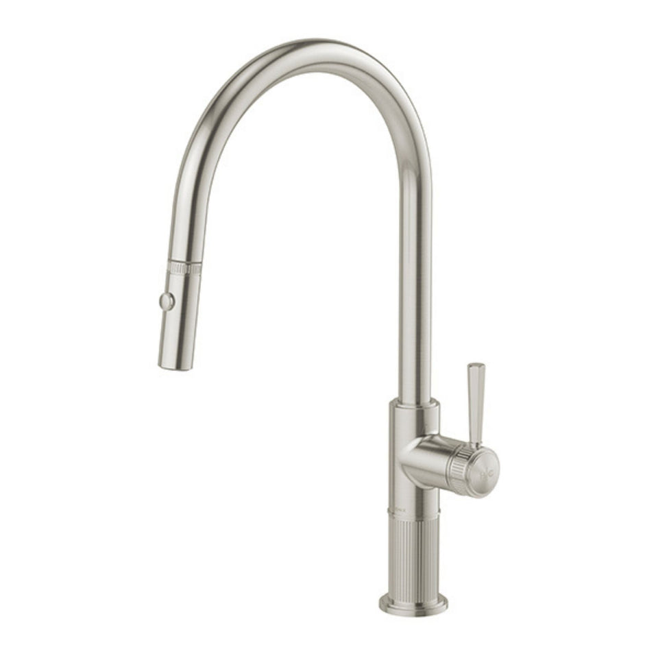 Phoenix Wiltern Pull Out Sink Mixer 230mm - Brushed Nickel