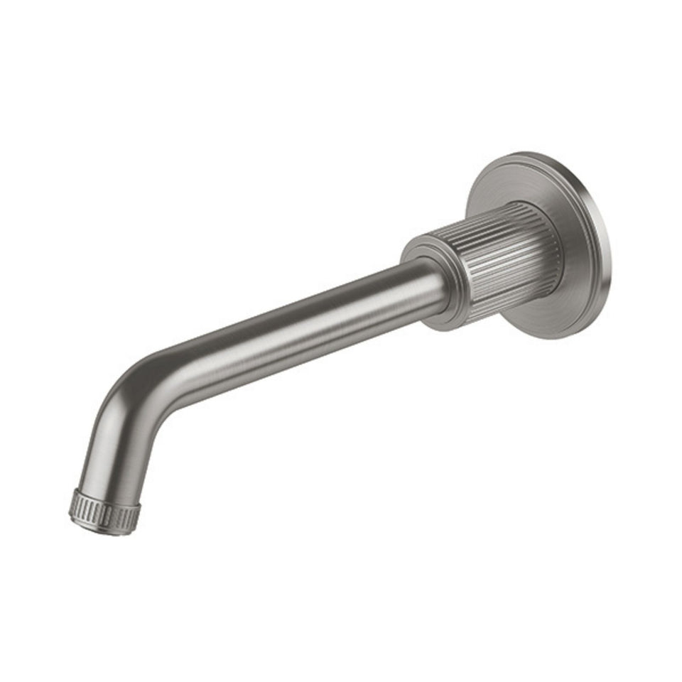 Phoenix Wiltern Wall Basin / Bath Outlet 190mm - Brushed Carbon