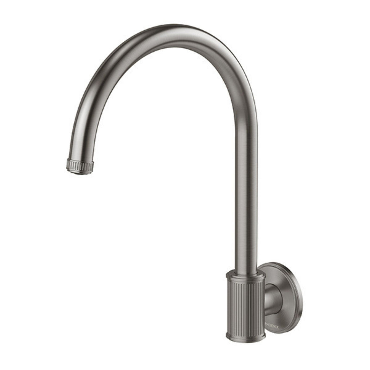 Phoenix Wiltern Wall Sink Outlet 180mm - Brushed Carbon 144-0870-31-1 - The Blue Space