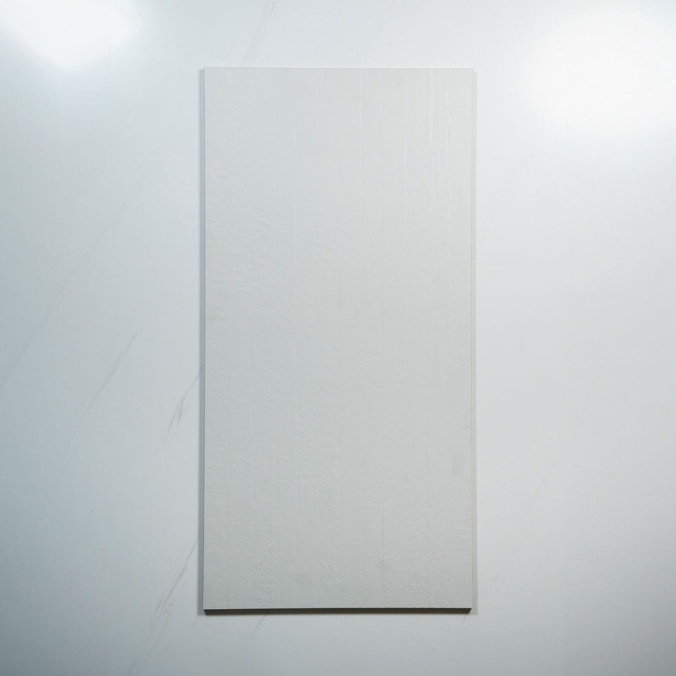 Plastra Linea White Matte Porcelain Tile 450 x 900mm