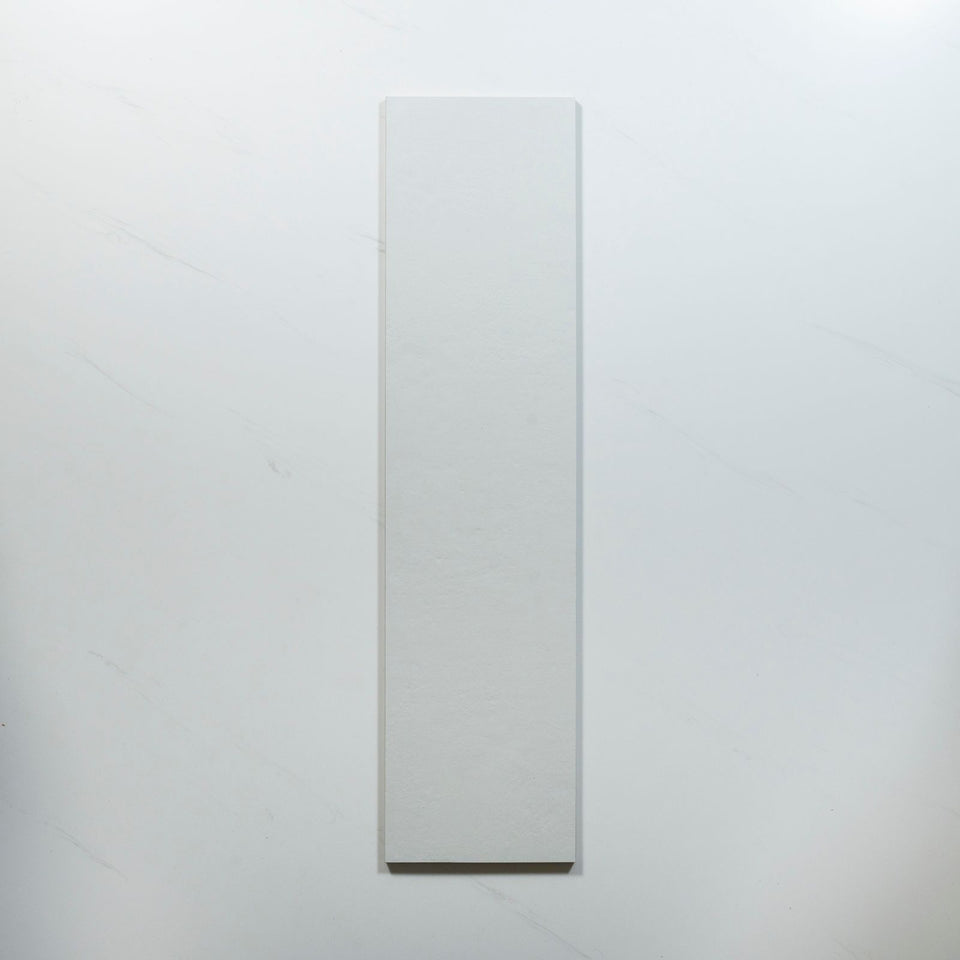 Plastra Smooth White Matte Porcelain Tile 22.5 x 900mm