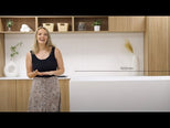 Bao Elegant 1700mm Back to Corner Bath - Matte White