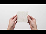 Tumbled White Natural Limestone Square Tile 100mm x 100mm