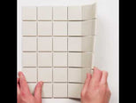 Briq Milk Unglazed Porcelain Mosaic Tile 48×48mm