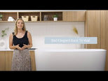 Bao Elegant 1500mm Back to Wall Bath - Matte White