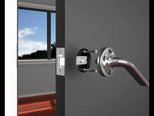 Lockwood Element L3 Velocity Dummy Lever Large Round Rose Brushed Satin Chrome