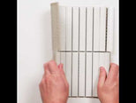 Flute White Matte Concave Porcelain Finger Mosaic Tile 22×145mm