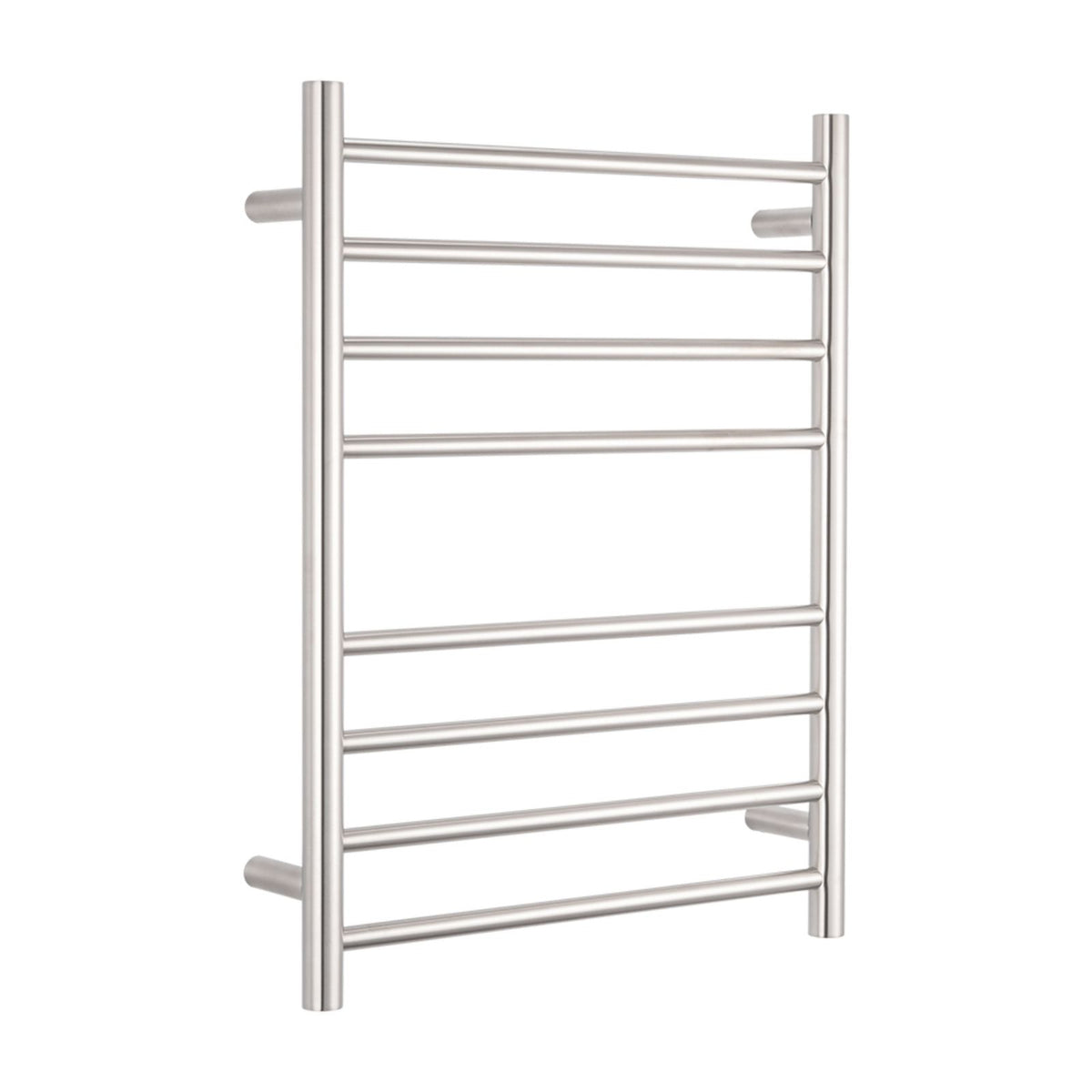 Radiant Heated Round Ladder 530 X 700mm Brushed Satin BRU-RTR530 - The Blue Space