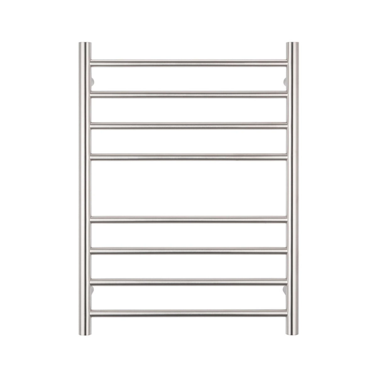 Front Radiant Heated Round Ladder 530 X 700mm Brushed Satin BRU-RTR530RIGHT - The Blue Space