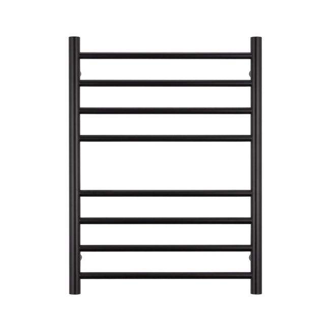 Radiant Heated Round Ladder 530 X 700mm Matt Black BRTR530 - The Blue Space