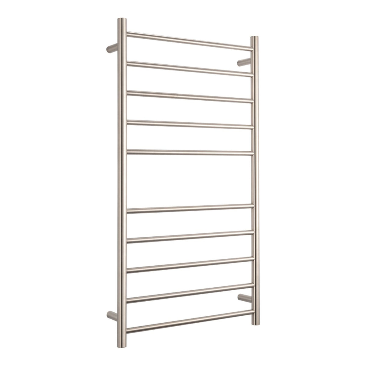 Radiant Heated Round Ladder 600 X 1100mm Brushed Nickel BN-RTR02 - The Blue Space