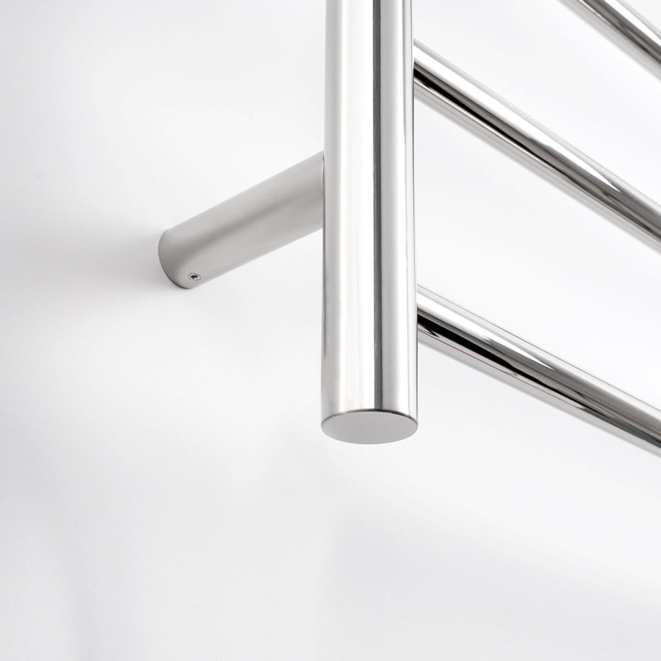 Radiant Round 10 Bar Heated Towel Ladder 600 x 1100 Polished Stainless Steel