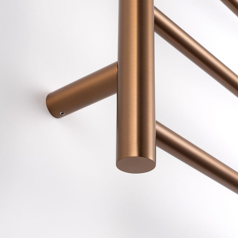 Radiant Heated Round Ladder 600 x 800mm Brushed Bronze