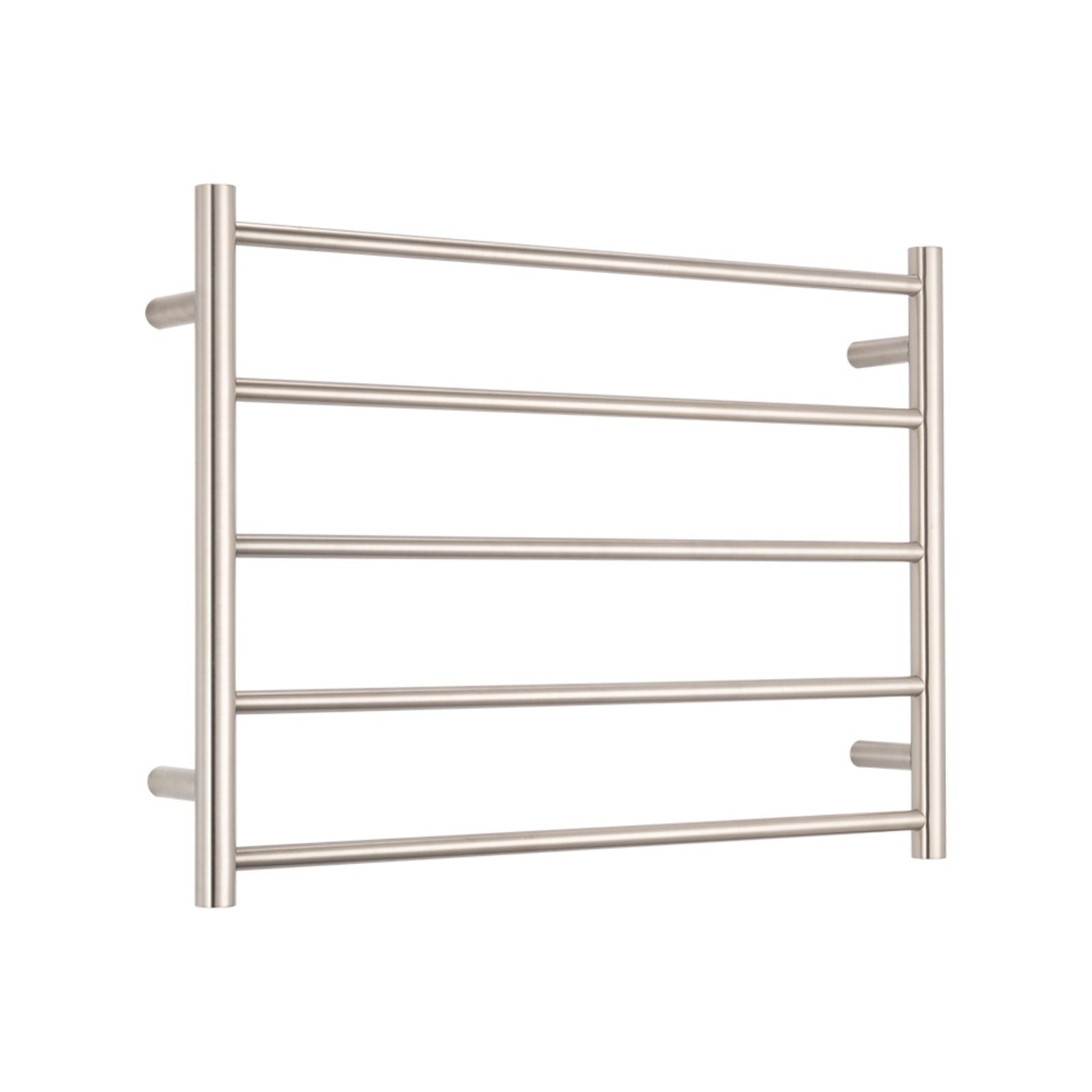 Radiant Heated Round Ladder 750 x 550mm Brushed Nickel BN-RTR03 - The Blue Space