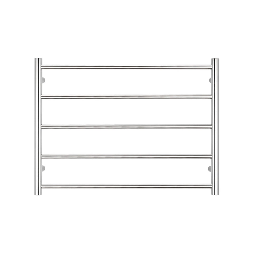 Radiant Round 5 Bar Heated Rail 750mmx550mm Polished Stainless Steel