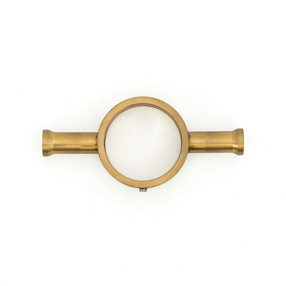 Radiant Vertical Round Single Bar Heated - Brushed Gold