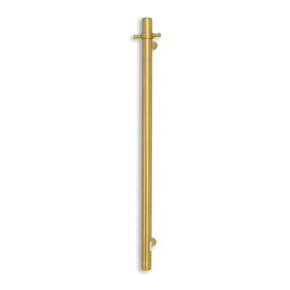 Radiant Vertical Round Single Bar Heated - Brushed Gold