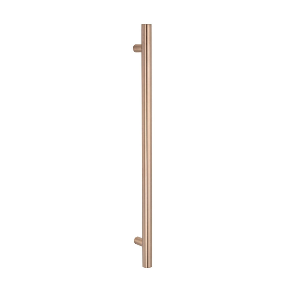 Radiant Vertical Round Single Bar Heated Champagne