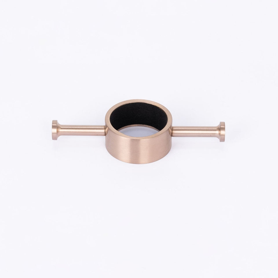Radiant Vertical Round Single Bar Heated Champagne