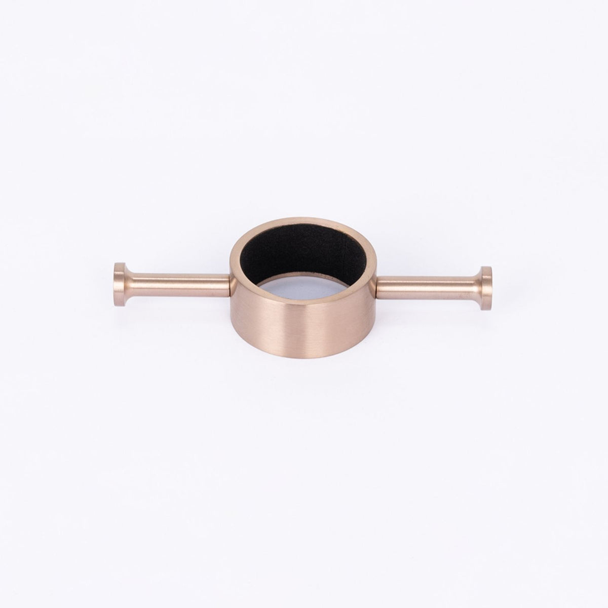 Hook Radiant Heated Vertical towel rail 40 x 950mm Champagne CH-VTR-950 - The Blue Space