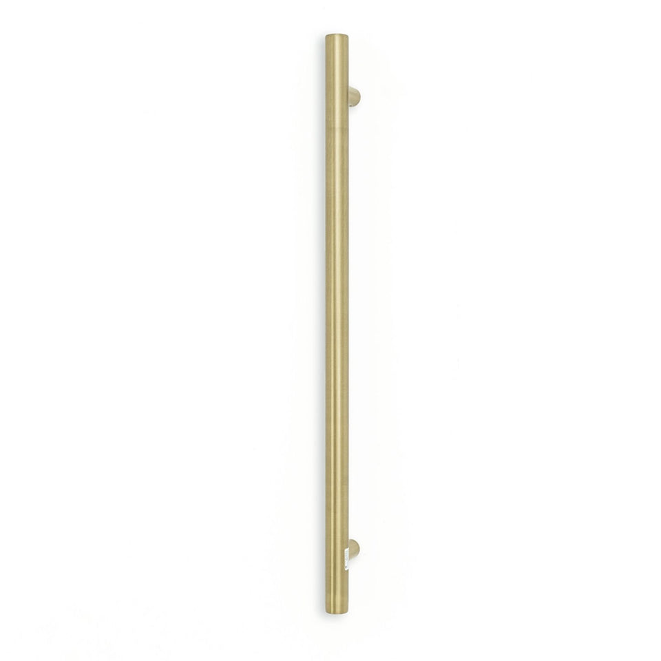 Radiant Vertical Round Single Bar Heated Light Gold