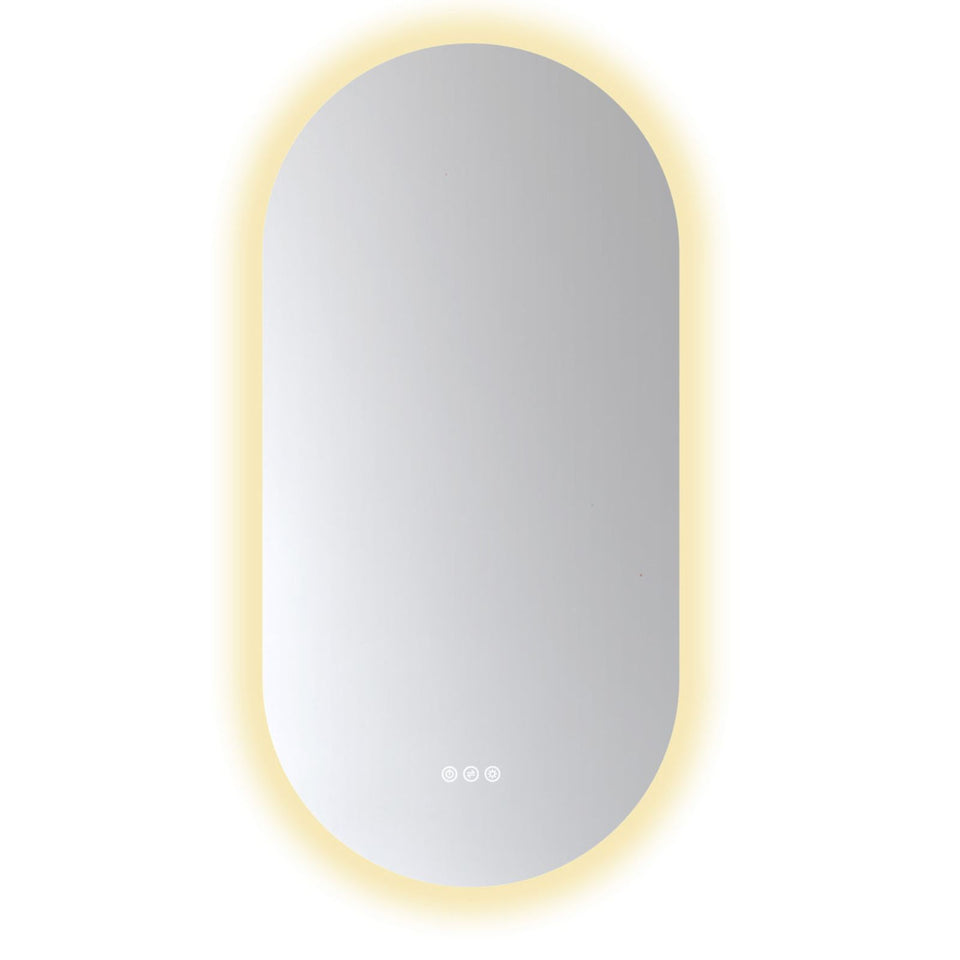Radiant Kapsel 500mm x 1000mm Frameless LED Mirror