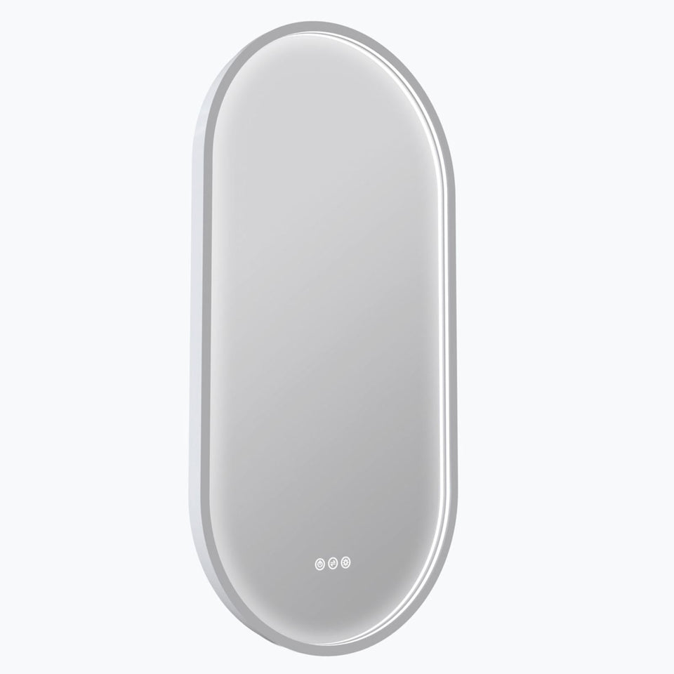 Radiant Kapsel 500mm x 1000mm LED Mirror - White