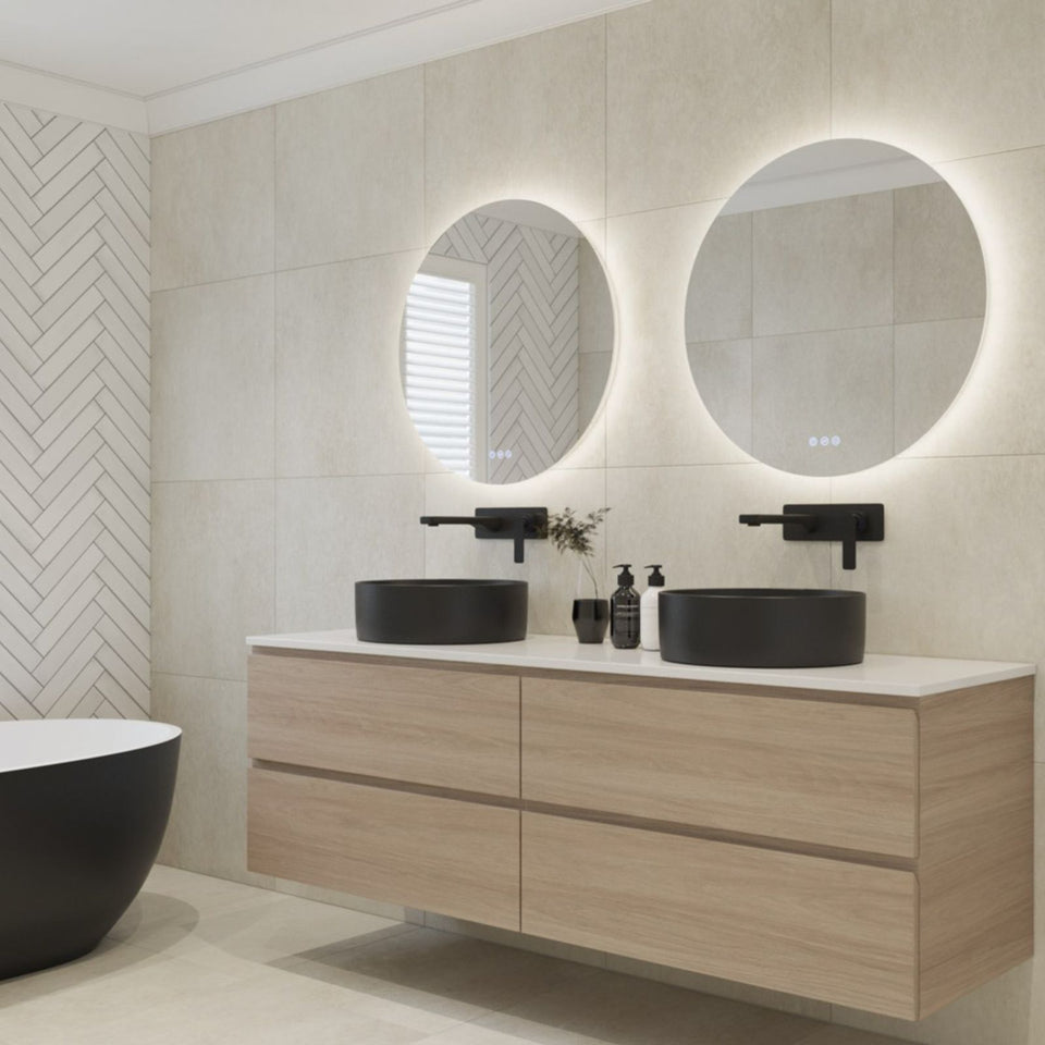 Radiant Olek Frameless LED Mirror 600mm - 1200mm