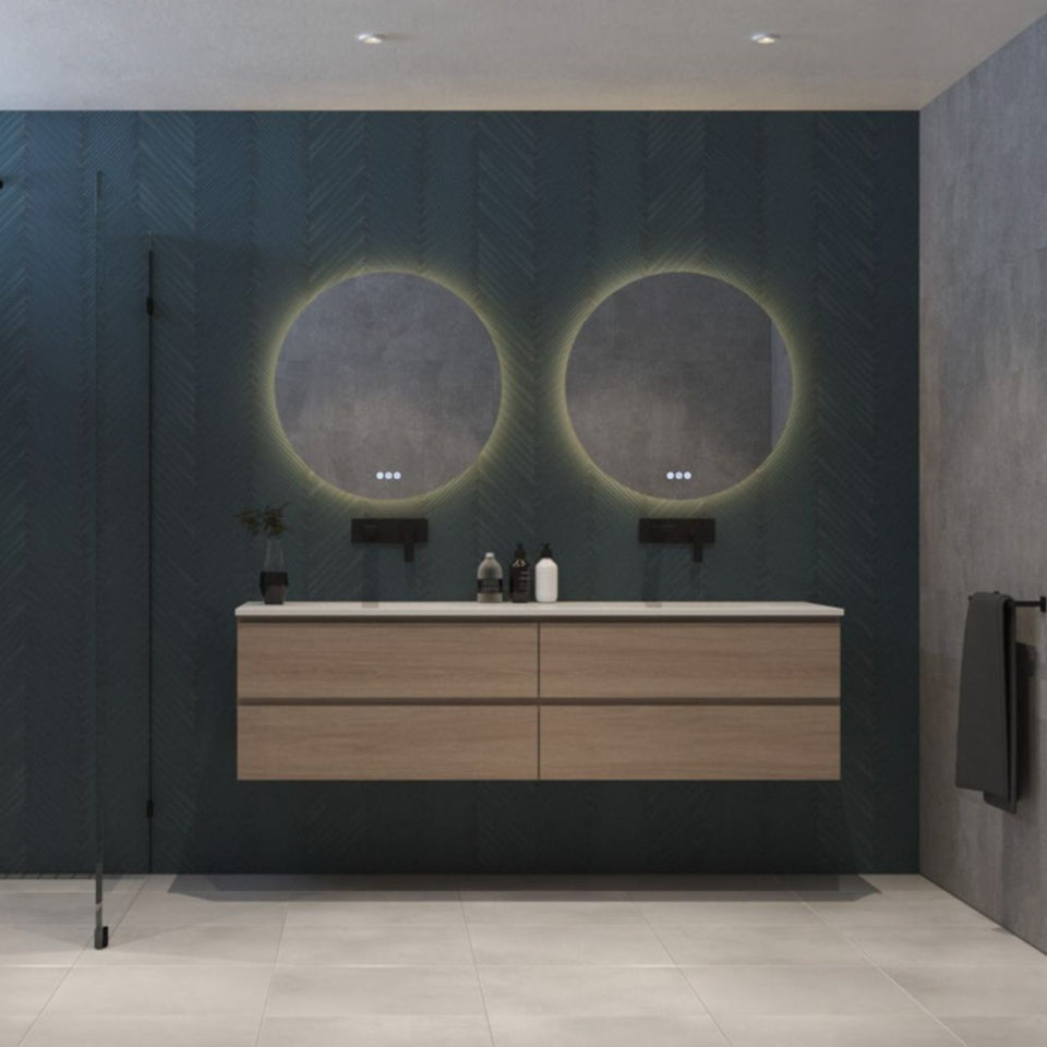 Radiant Olek Frameless LED Mirror 600mm - 1200mm