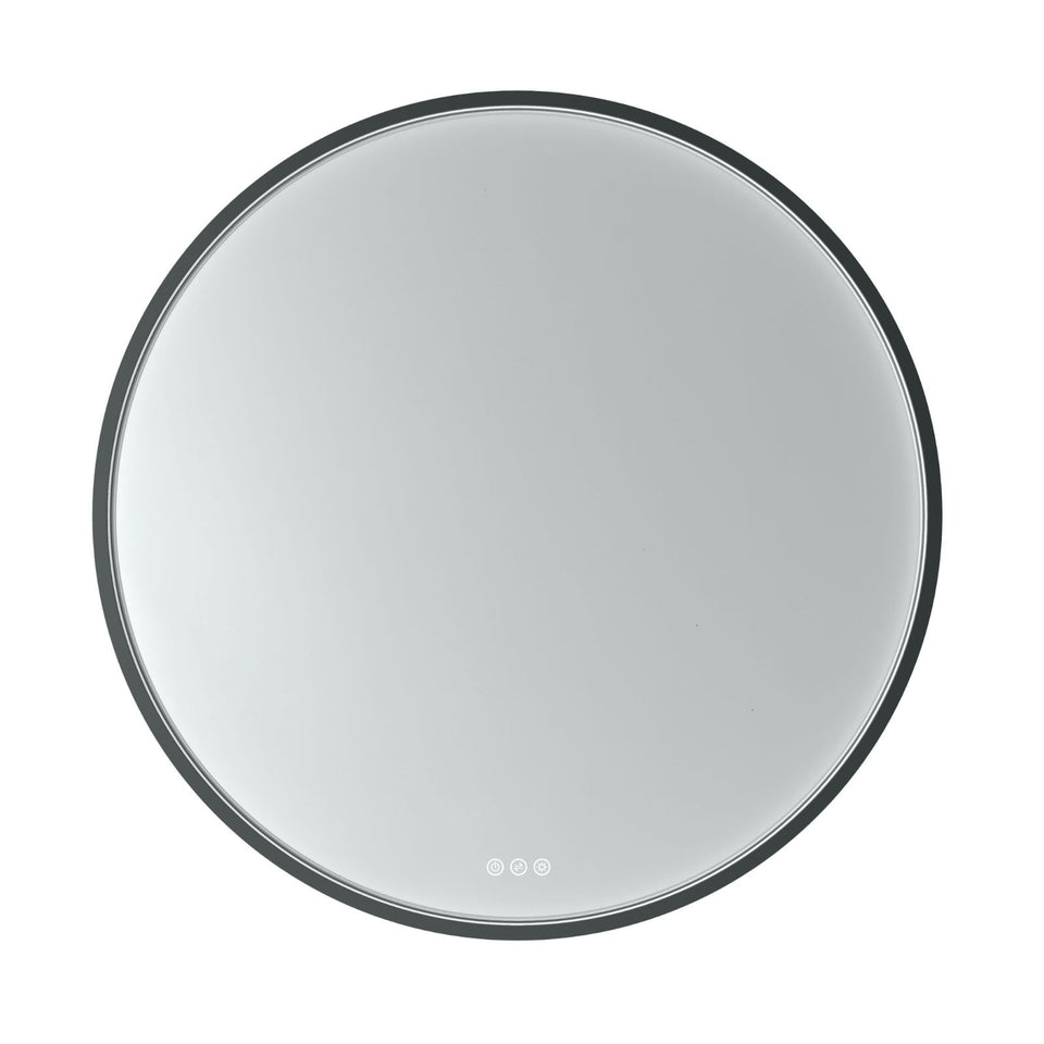 Radiant Olek LED Mirror 600mm - 900mm - Black