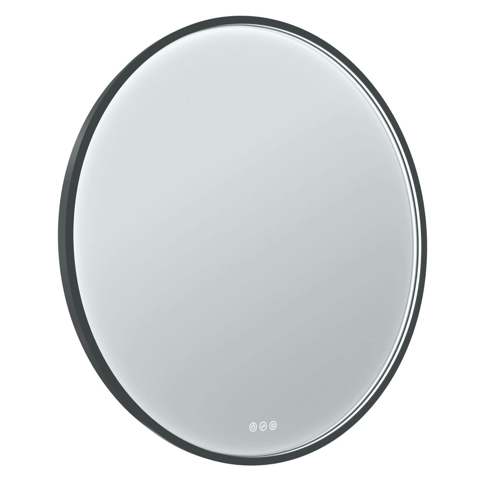 Radiant Olek LED Mirror 600mm - 900mm - Black