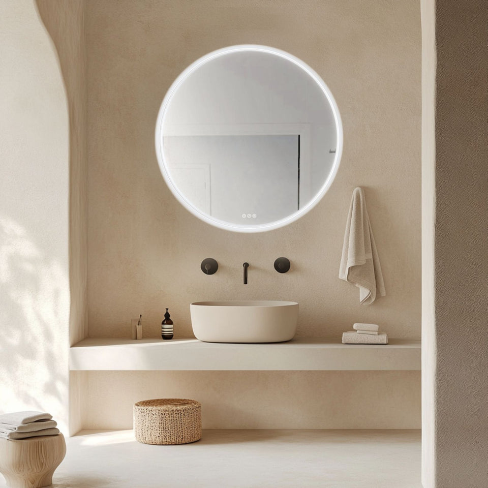 Radiant Olek LED Mirror 600mm - 900mm - White