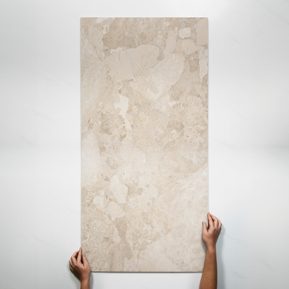 Roccia Beige Lappato Porcelain Tile P4 600 x 1200mm