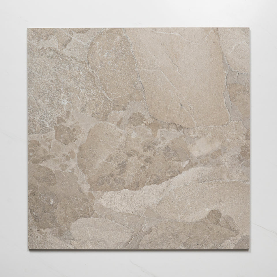 Roccia Greige Lappato Porcelain Tile P4 600 x 600mm