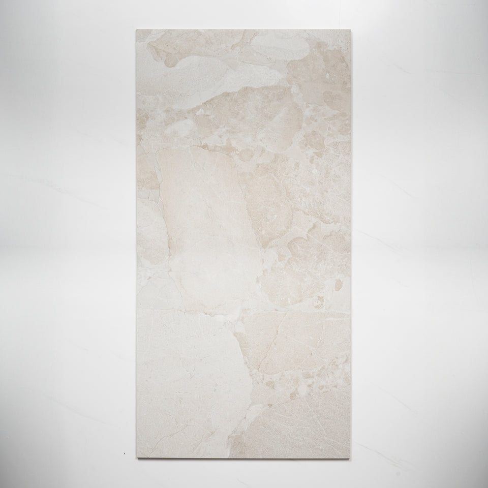 Roccia White External Porcelain Tile P4 600 x 1200mm