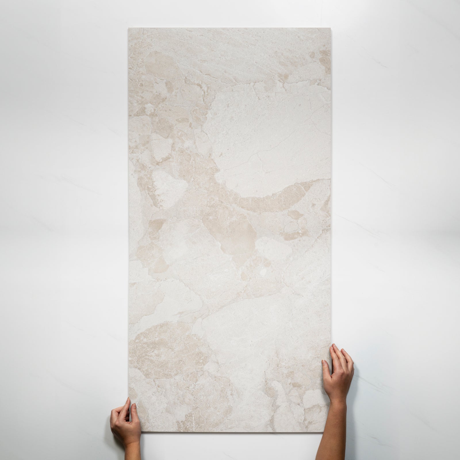 Single with Hand Roccia White External Porcelain Tile P4 600 x 1200mm MATSWHN3 - The Blue Space