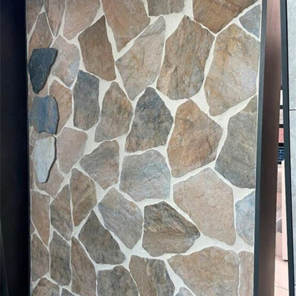 Sandy Aria Stone Tile Matte Crazy Pave Porcelain