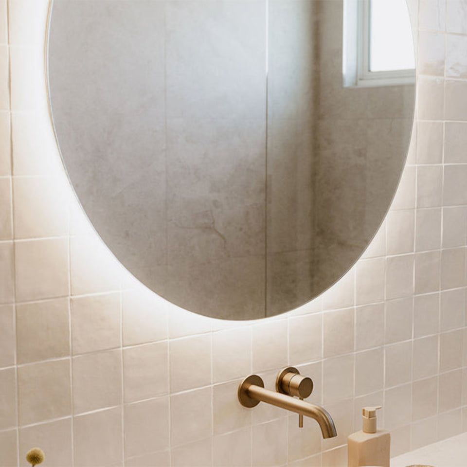 Snow White Ella Zellige Tile 100 x 100 x 10mm Italian Ceramic