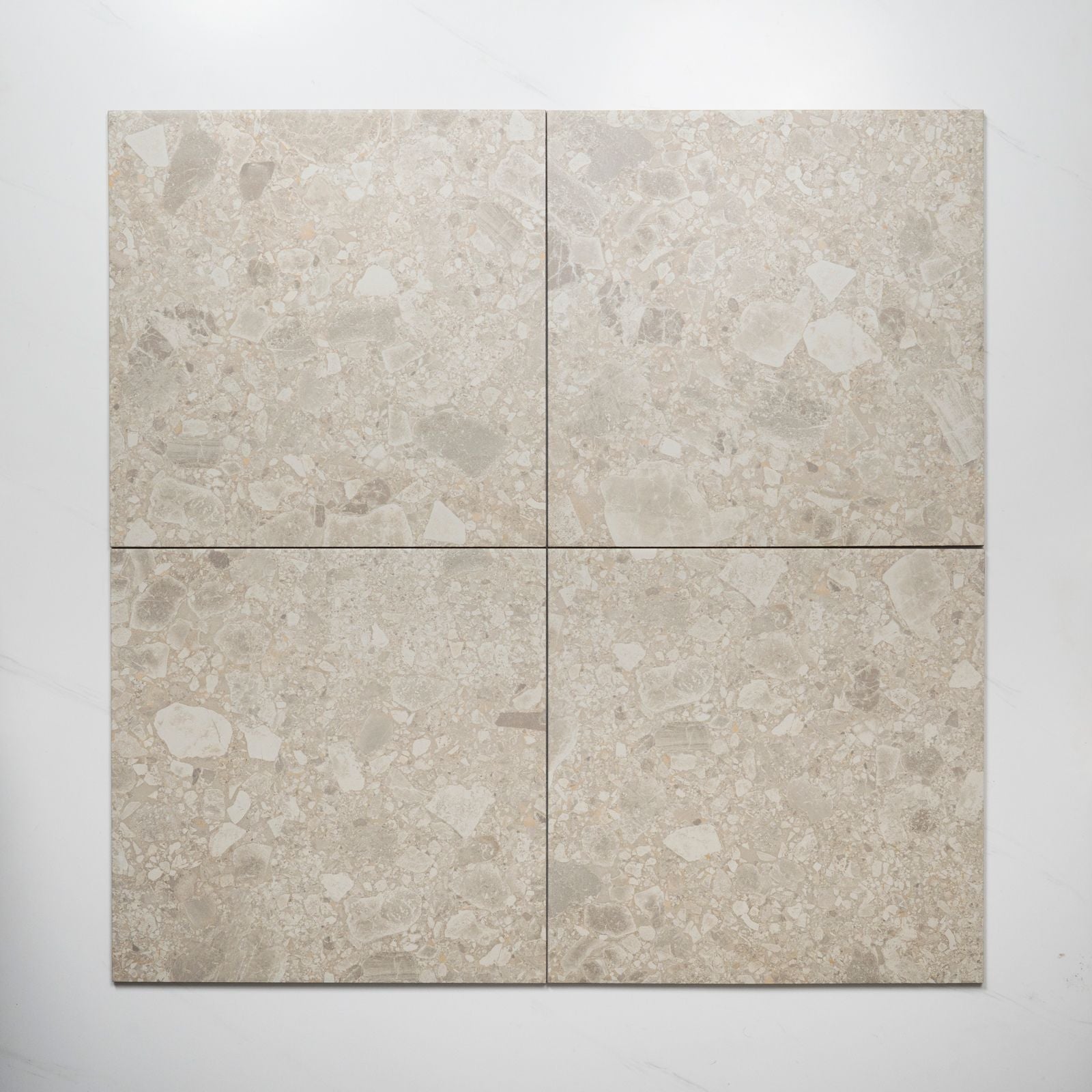 Faces Southside Beige Terrazzo External P5 Porcelain Tile 450 x 450mm 45STUBEX - The Blue Space