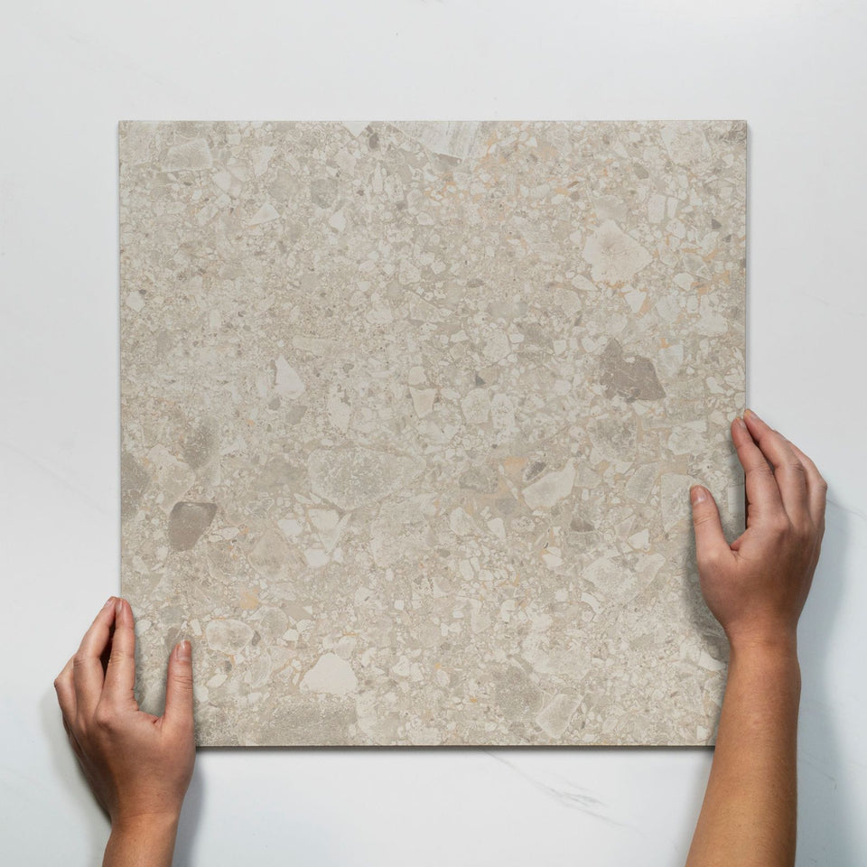 Southside Beige Terrazzo External P5 Porcelain Tile 450 x 450mm