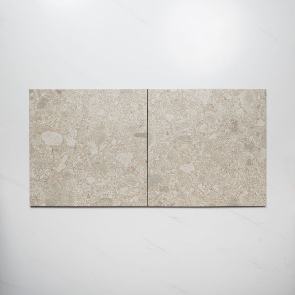 Southside Beige Terrazzo Matte P2 Porcelain Tile 450 x 450mm