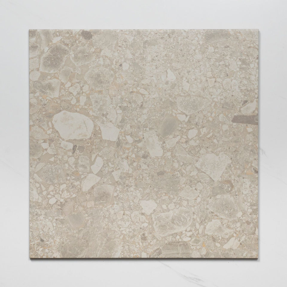 Southside Beige Terrazzo Matte P2 Porcelain Tile 450 x 450mm