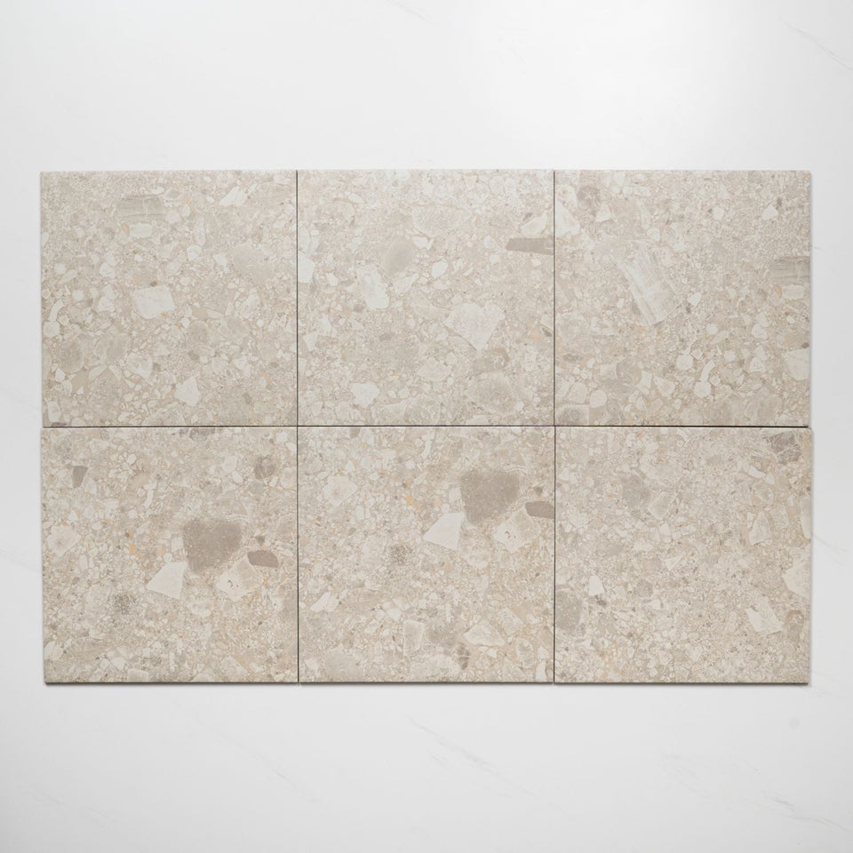 Southside Beige Terrazzo Matte P3 Porcelain Tile 300 x 300mm