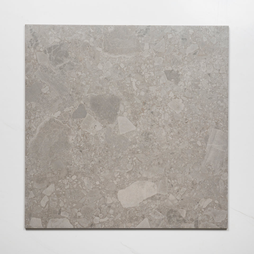 Southside Grey Terrazzo External Porcelain Tile P5 600mm x 600mm