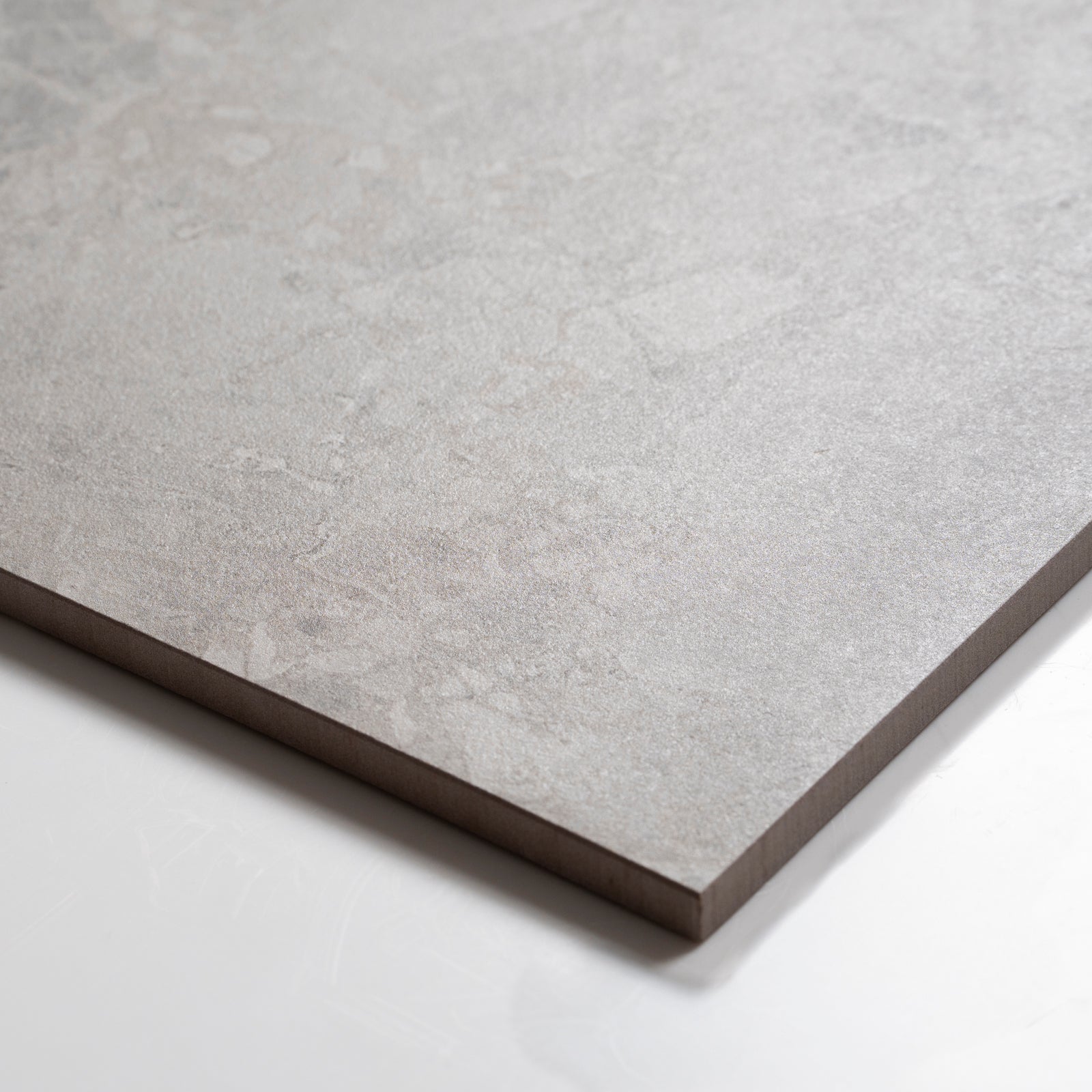 Oblique Southside Grey Terrazzo Matte Porcelain Tile P4 300mm x 600mm 36STUGYM - The Blue Space
