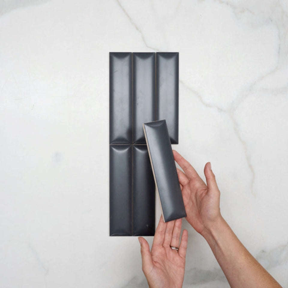 Sunset Iron Grey Satin Dune Ceramic Tile 50x200mm