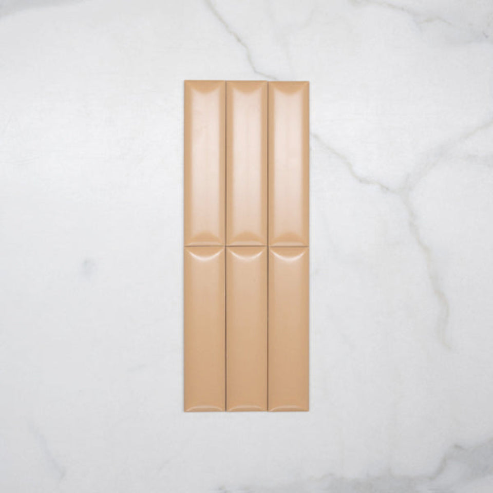 Sunset Terracotta Clay Satin Dune Ceramic Tile 50x200mm