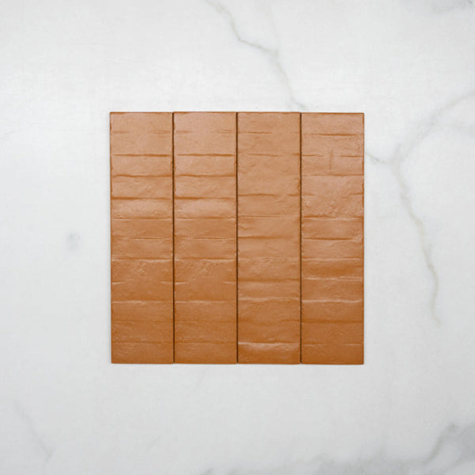 Tan Olivia Feature Subway Matte  75 x 300mm Porcelain