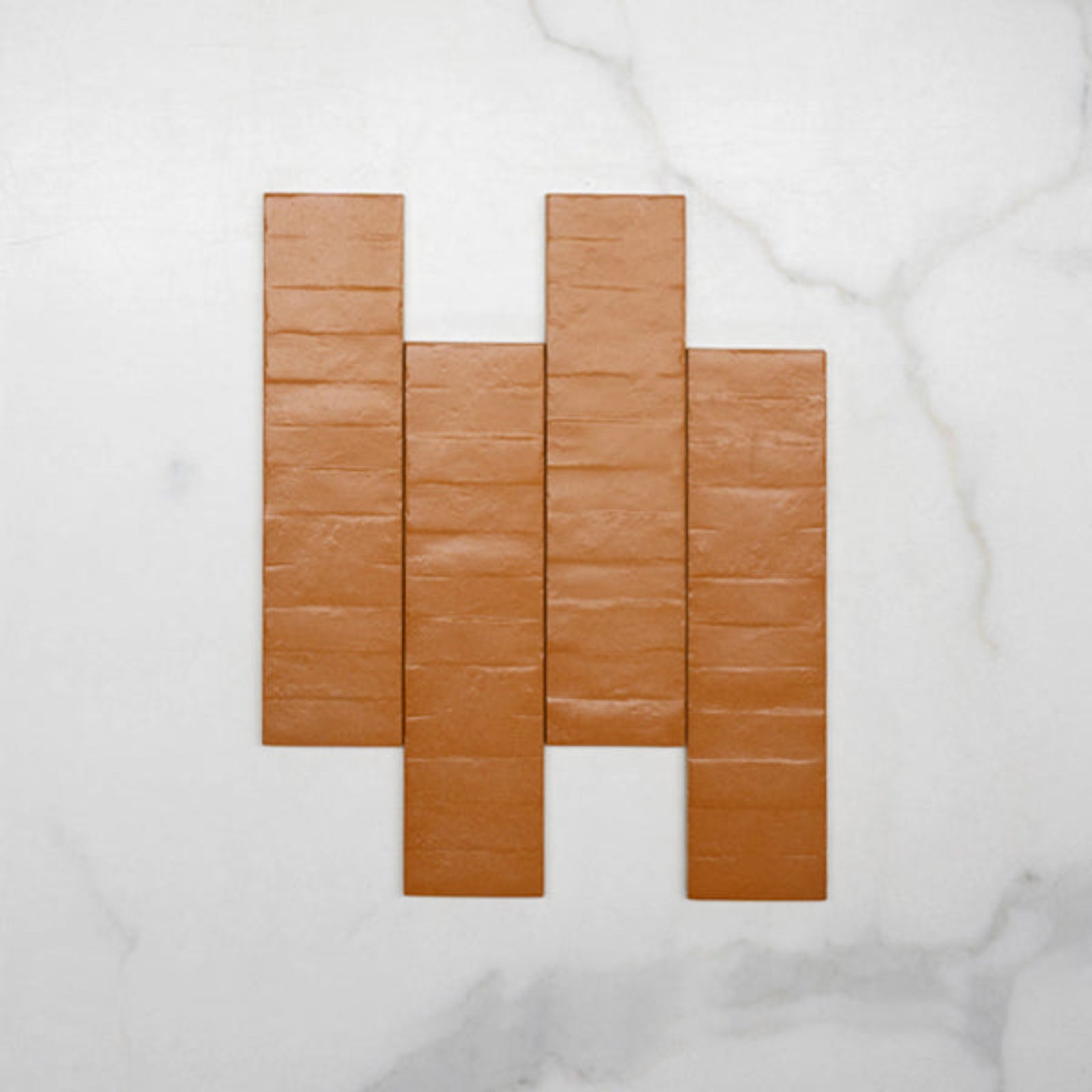 Pattern No Hand Tan Olivia Feature Subway Matte 75 x 300mm Porcelain  - The Blue Space